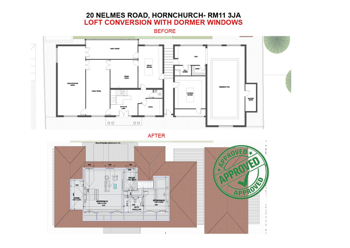 20 Nelmes Road, Hornchurch – before and after