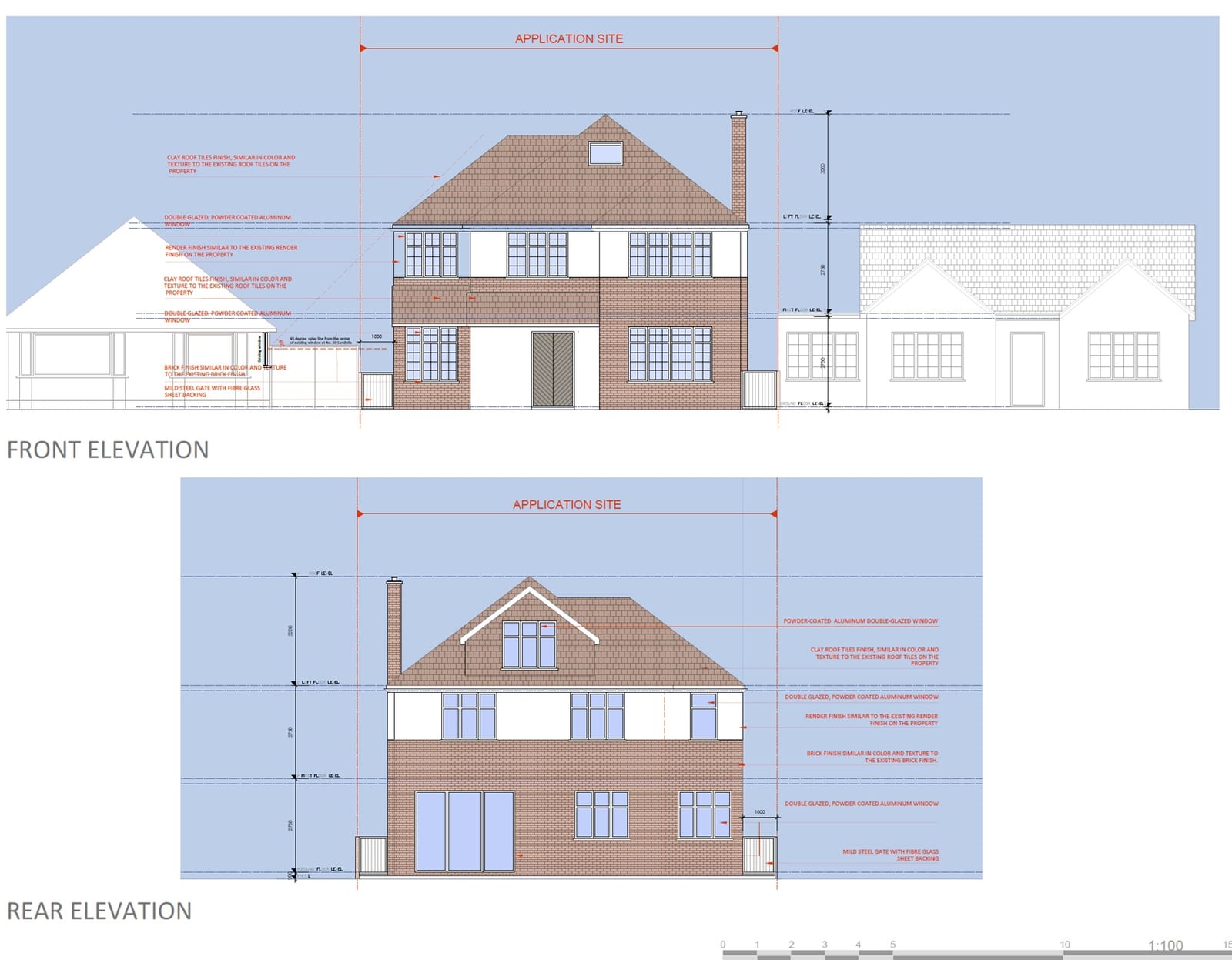 22 Sandhills, Wallington &ndash; Front elevation