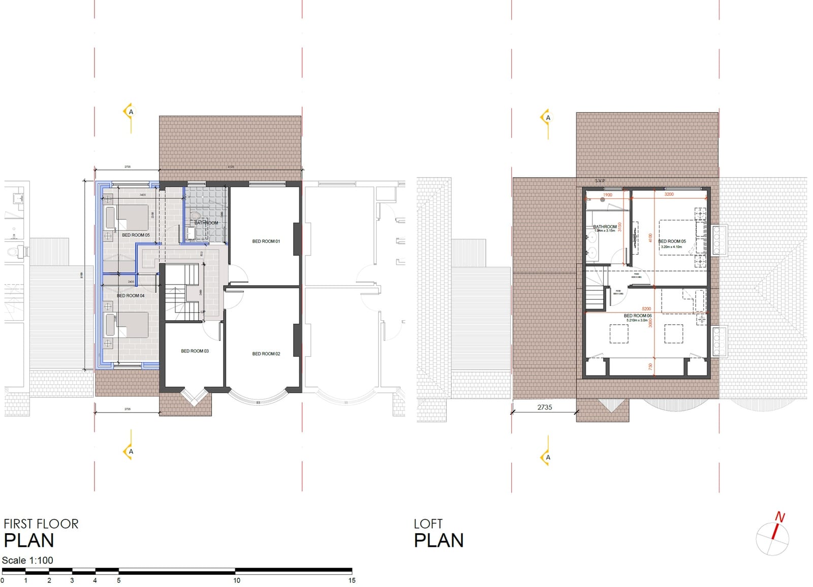 27 Maryland Road, Croydon &ndash; First Floor & Loft Plan