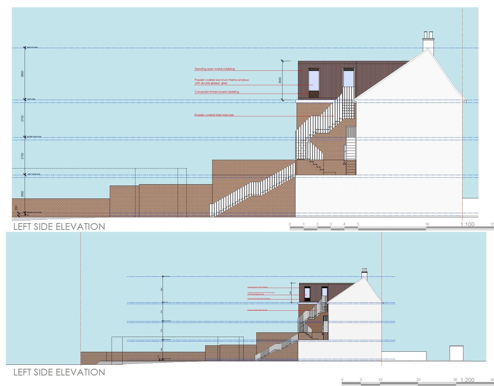 Clayhall Avenue &ndash; Left Side Elevation