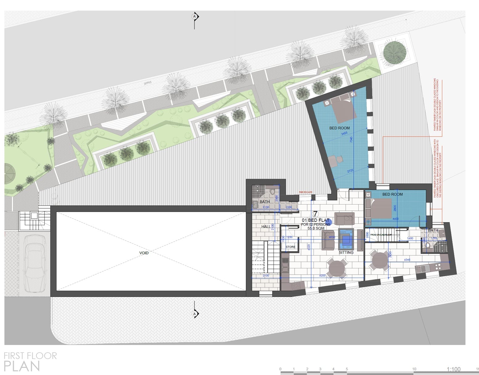 Porth, Wales &ndash; First Floor Plan