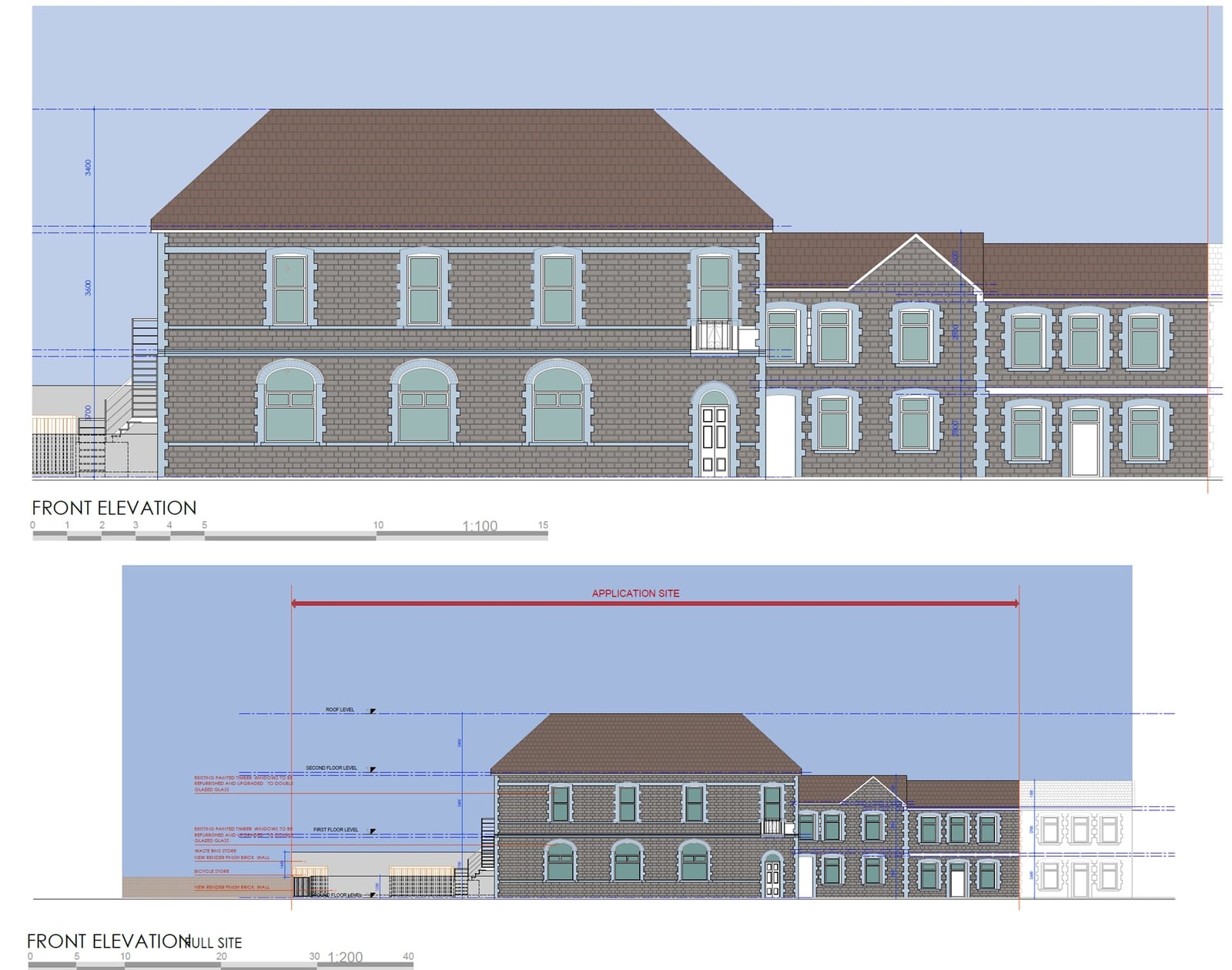 Porth, Wales &ndash; Front Elevation