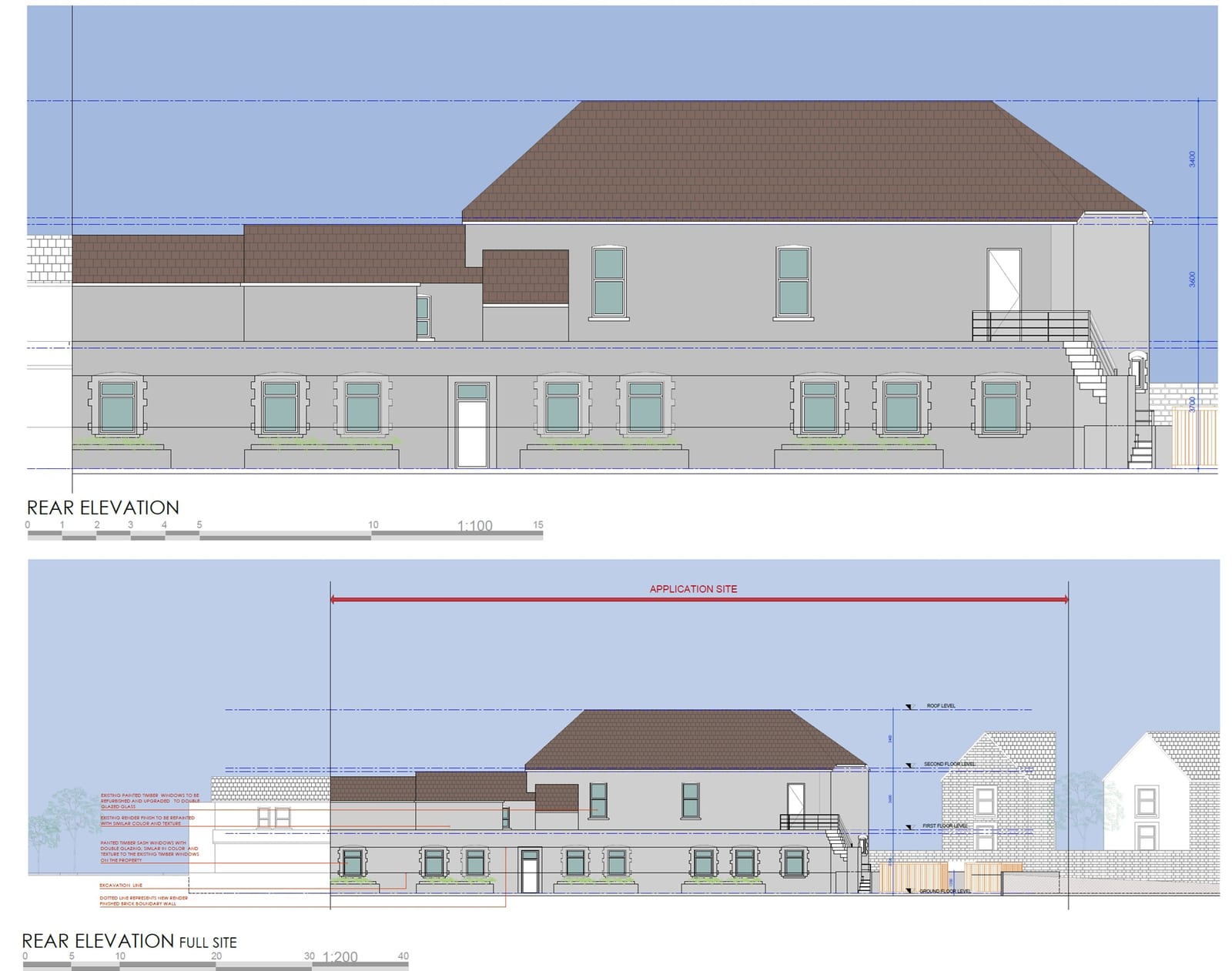Porth, Wales &ndash; Rear Elevation